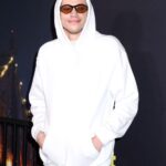 Pete Davidson Spotted With Costars Chase Sui Wonders and Rachel Sennott at Hockey Game Amid Emily Ratajkowski Romance white hoodie