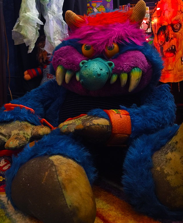 My Pet Monster vintage doll showcasing its iconic blue fur and monstrous features