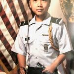 Peter Wang in JROTC Uniform