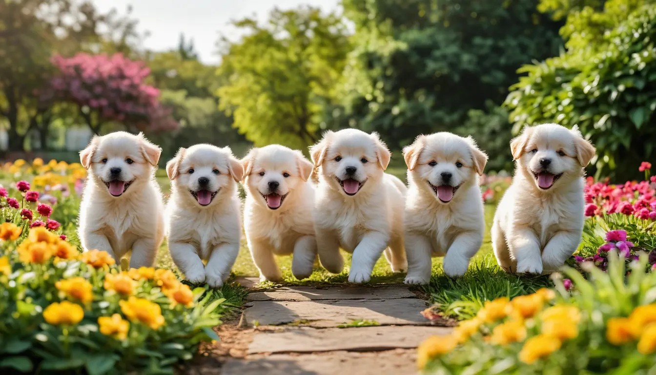 A hopeful group of rescue dogs looking for loving homes at Petadas.com adoption center.