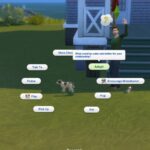 Adopting a stray dog in The Sims 4