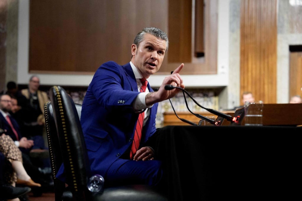 Pete Hegseth, President Donald Trump’s nominee for US secretary of defence, pictured on January 14, in Washington DC. Photo: AFP