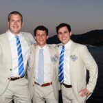 Peter Wallach with his brothers Tommy and Brian in a photo taken shortly after their father passed away. Brian Wallach, despite personal loss, provided strength and support to his family.