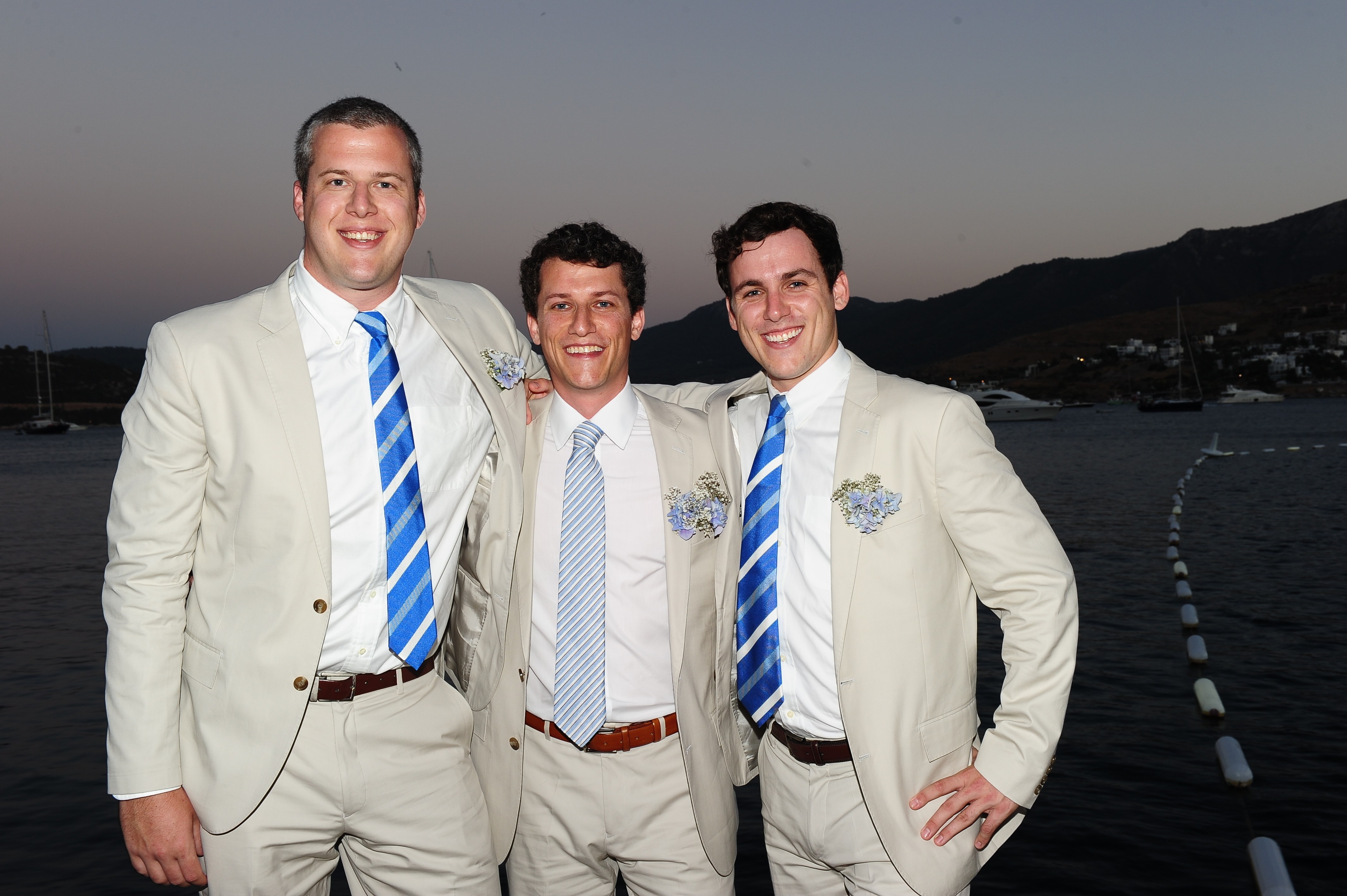 Peter Wallach with his brothers Tommy and Brian in a photo taken shortly after their father passed away. Brian Wallach, despite personal loss, provided strength and support to his family.