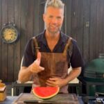 Pete Evans, formerly of My Kitchen Rules Australia, demonstrates a salad recipe in a recent video.