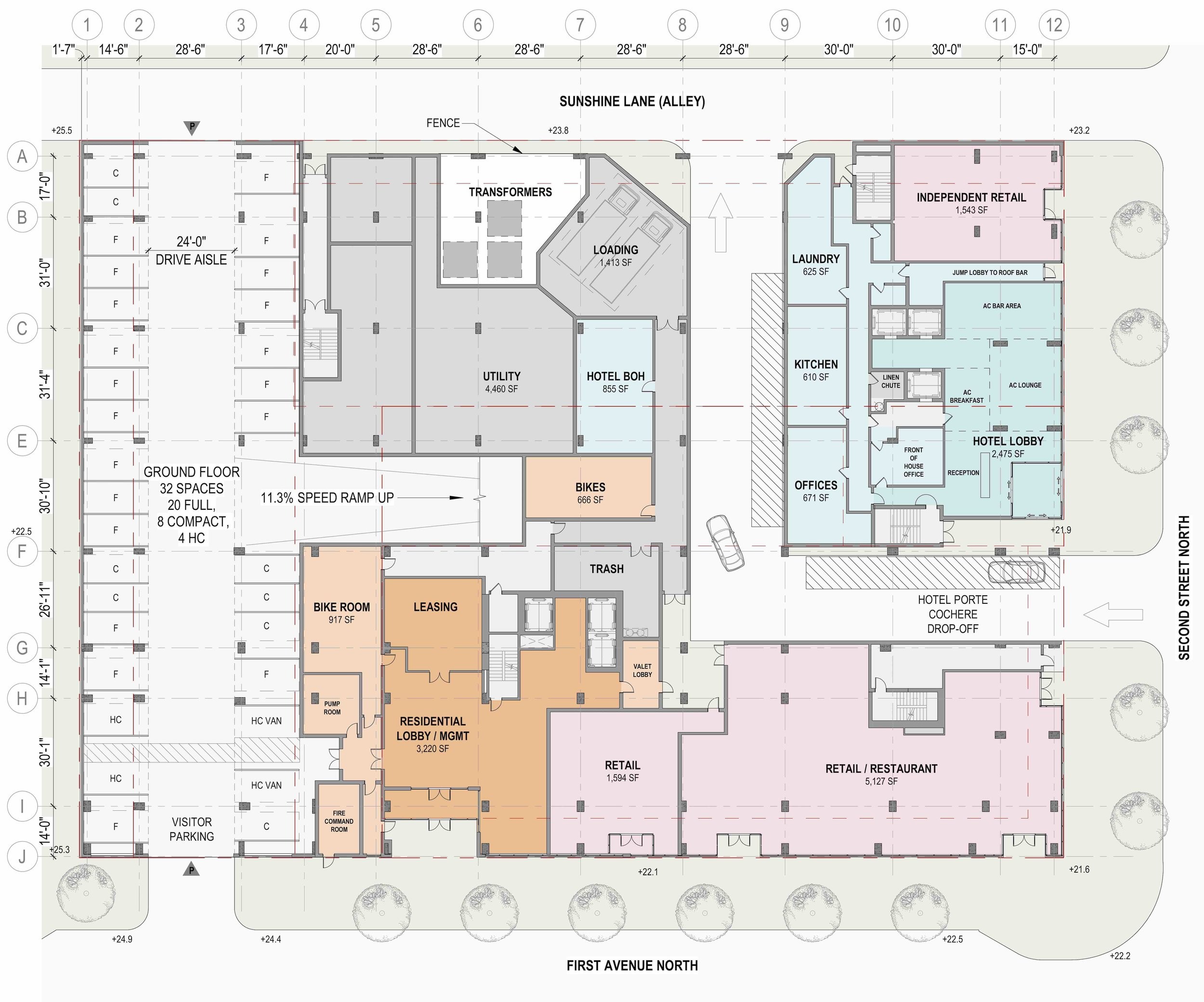 Ascent St Pete 1st Floor Site Plan