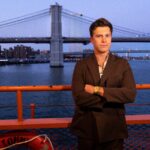 Colin Jost aboard the MV John F. Kennedy ferryboat