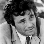 Peter Falk as Lieutenant Columbo in 1973, showcasing his distinctive eye