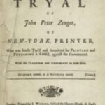 Cover page of The Tryal of John Peter Zenger