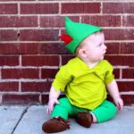 Peter Pan hat pattern drawn on felt before cutting