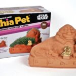 Jabba the Hutt Chia Pet in its packaging, a novelty Star Wars collectible.