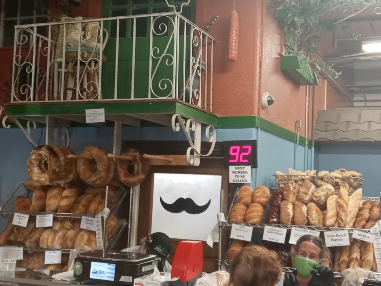 A vibrant display of pastries at Mazzaro's Italian Market bakery in St. Pete, showcasing the fresh and tempting treats.