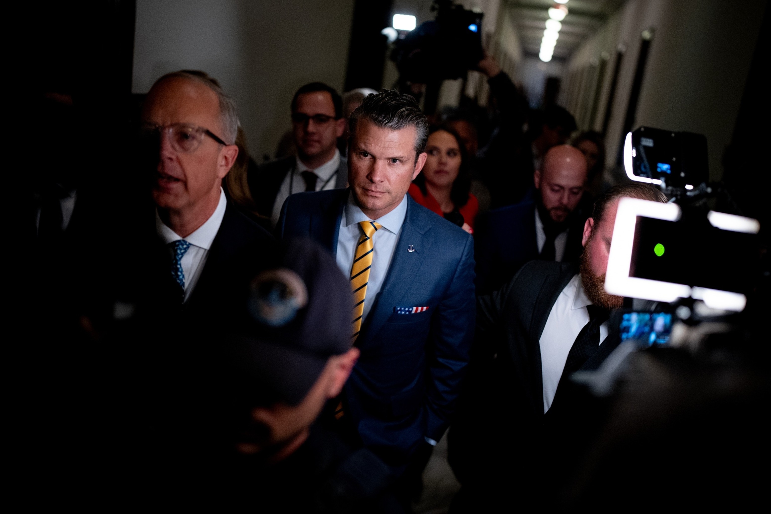 Pete Hegseth on Capitol Hill