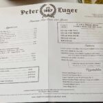 Peter Luger Menu USA