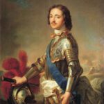 Peter the Great portrait by Jean-Marc Nattier, highlighting his Westernized appearance and regal authority, reflecting his ambition to modernize Russia and align it with European powers.