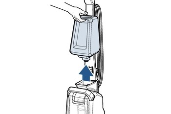 Removing the clean water tank from Bissell TurboClean PowerBrush Pet for troubleshooting