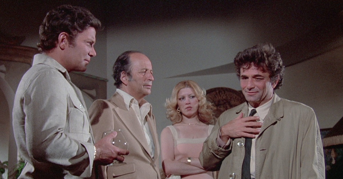 Shera Danese in Columbo Fade In to Murder episode, showcasing her early role alongside Peter Falk and William Shatner