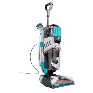 Shark CarpetXpert Upright Carpet Cleaner EX201, recommended as the best overall carpet cleaner for pet owners due to its powerful suction and stain removal.