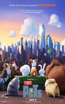 The Secret Life of Pets movie poster featuring Snowball the rabbit