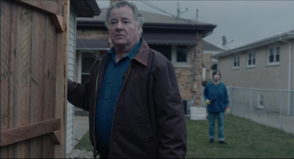 Peter Gerety in "Homicide: Life on the Street" squad car