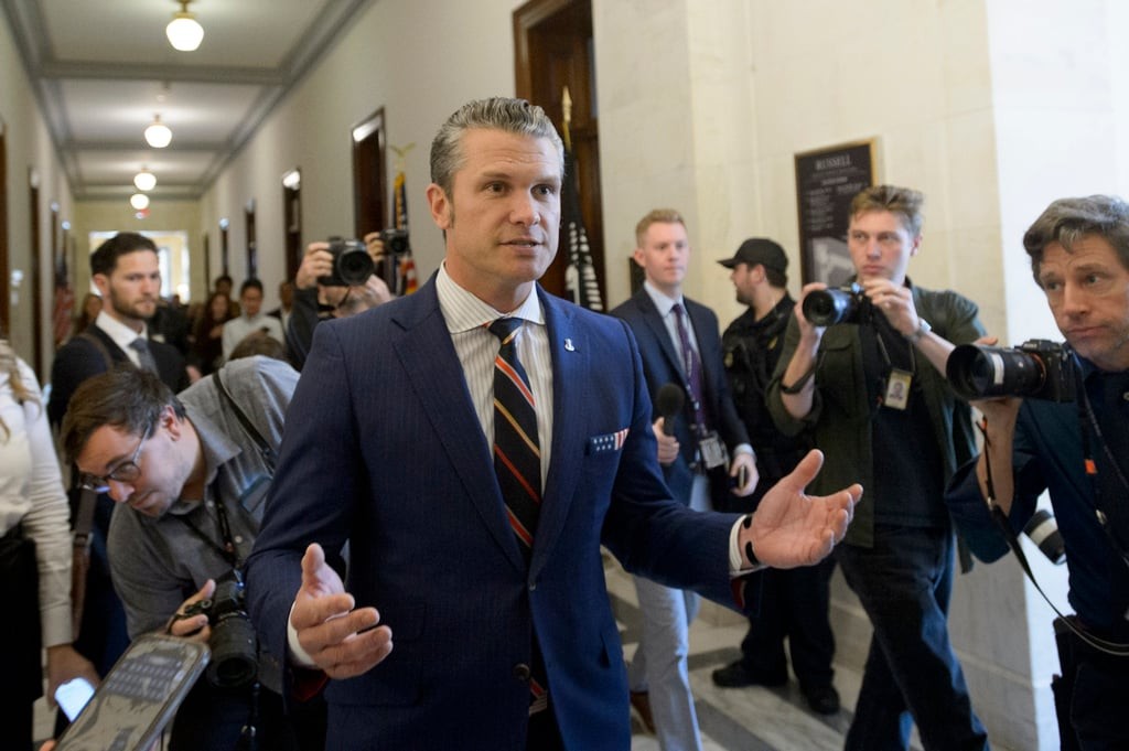 Pete Hegseth, president-elect Donald Trump’s pick for secretary of defence. Photo: AP