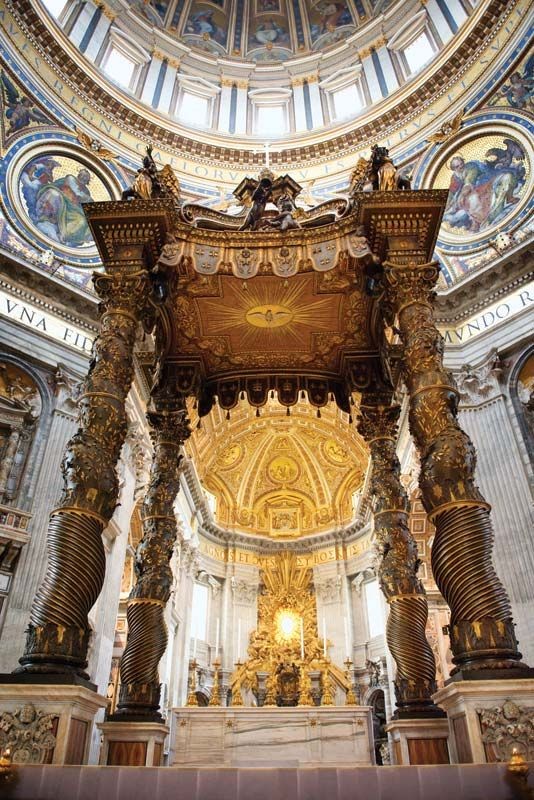 Bernini's Baldachin in St. Peter's Basilica