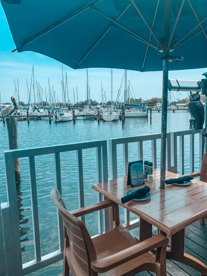 Views of the Marina from Fresco's, a waterfront restaurant in downtown St. Pete.