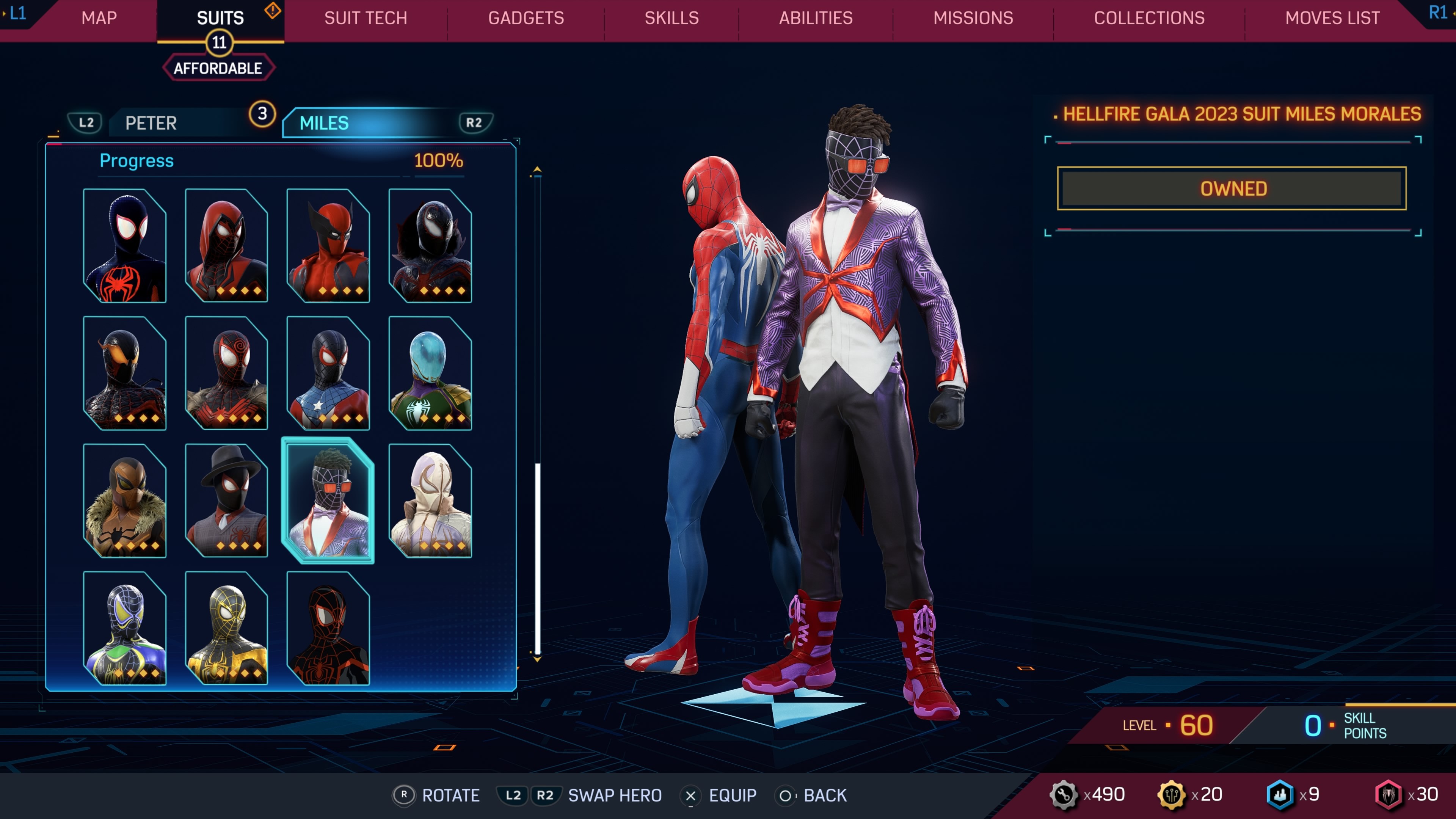 Hellfire Gala 2023 Suit Miles Morales