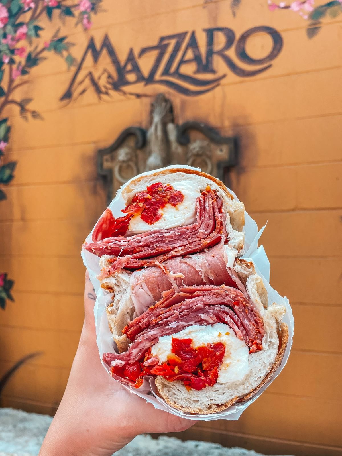 Mazzaros Italian Market deli sandwich in downtown st pete features fresh ingredients and authentic flavors.