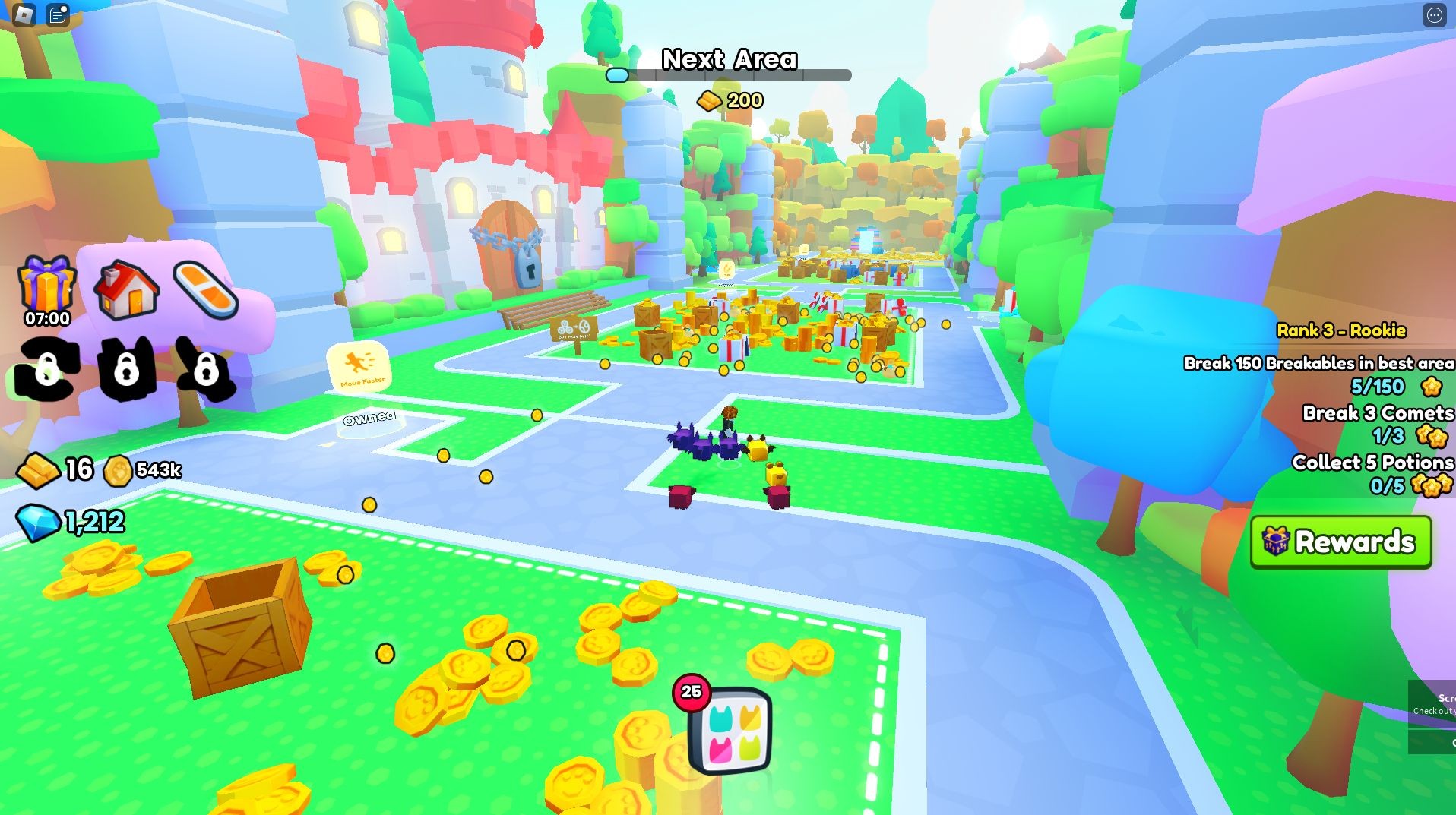 Exploring the early areas of Pet Simulator 99 (Roblox), a hub for player interactions and trading